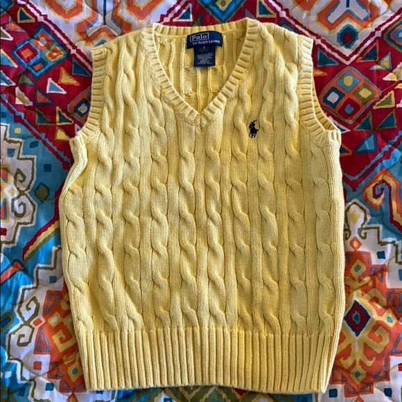 ralph lauren yellow vest
